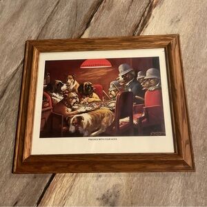 VintageMC Coolidge Dogs Playing Poker Picture 1997 Orlando Florida
